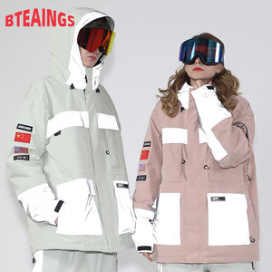 Combinaison <span class=keywords><strong>de</strong></span> <span class=keywords><strong>ski</strong></span> à capuche pour <span class=keywords><strong>femme</strong></span> et homme, nouvelle collection hiver, colorée, lumineuse, <span class=keywords><strong>tendance</strong></span>, assortie, imperméable, coupe-vent, chaude, double planche - Product Image 4