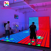Funspace Jeu de Sol Interactif LED Super Grid pour Amusement Intérieur et Jeu d'Évasion