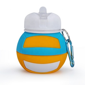 Bouteille d'eau pliable en silicone très vendue avec couvercle pour les sports de plein air tels que le volley-ball et la course à pied, revêtement anti-corrosion - Product Image 6