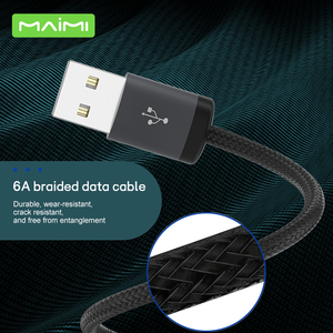 Câble de charge rapide USB-C tressé en nylon avec logo personnalisé Maimi pour téléphones mobiles <span class=keywords><strong>Android</strong></span> - Product Image 2