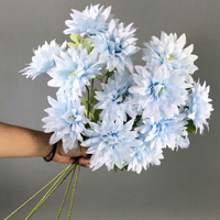 3 Tangkai Bunga Epiphyllum Sutra Buatan Gaya Kuno Dekorasi Latar Belakang Fotografi Pernikahan Luar Ruangan 50 Pcs Tinggi
