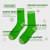 Chaussettes côtelées personnalisées avec logo, unisexes, en coton épais, tricotées, thermiques, pour l'hiver, la randonnée, le ski, personnalisables, décontractées, pour le sport
