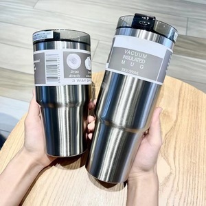 Livraison gratuite 304 acier inoxydable grande capacité conservation de la chaleur et du froid, tasse de voiture simple à la mode 20oz30, <span class=keywords><strong>Stra</strong></span> - Product Image 4
