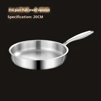 Poêles à frire antiadhésives en acier inoxydable de qualité alimentaire personnalisées en usine pour restaurant