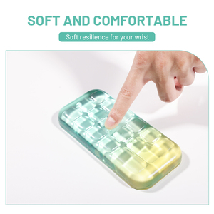 Hoàn Chỉnh Trong Suốt Pha Lê Gel Thiết Kế Mới Chuột Chơi Game Pad Tùy Chỉnh Bàn Phím Silicone Cổ Tay Phần Còn lại Chuột Pad Cho Nhà Văn Phòng - Product Image 5