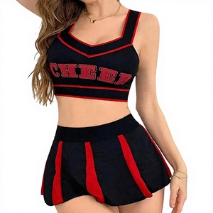 Micro Cheerleader Model Skirt Sexy Cheer Outfit Cheerleader Outfit Lingerie Women's Micro Cheerleader Model Skirt Sexy Cheer Outfit Cheerleader Outfit Lingerie Women's
