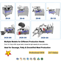 Machine à découper la viande commerciale Baiyu, coupe-viande automatique à grande vitesse en acier inoxydable, pour la préparation de saucisses et de boulettes de viande, 3/6