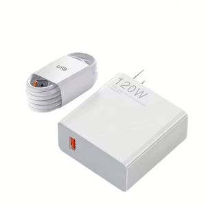 New Products 120W Quick Charger US/EU Socket Type <b>C</b> Cable 6A Data Cord <b>USB</b> Charger for Smart Phones - Product Image 1