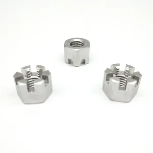 Din935 all size zinc hex slotted/ castle nut din937