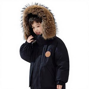Giacca Commando di Alta Qualità per Bambini, Parka con Collo in Pelliccia, 4 Colori, Antivento e Caldo per l'Inverno, per Ragazzi e Ragazze - Product Image 3
