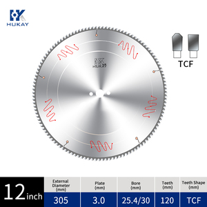 12 inch 305mm 120t 100t cacbua công nghiệp nghiêng ĐĨA CƯA vonfram tròn cho đĩa cắt nhôm chính xác lưỡi cưa TCT - Product Image 4