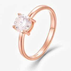 Bague <span class=keywords><strong>XLOVE</strong></span> pour femme en argent sterling 925 avec diamants et moissanite, 1 carat, pour fiançailles et mariage - Product Image 2