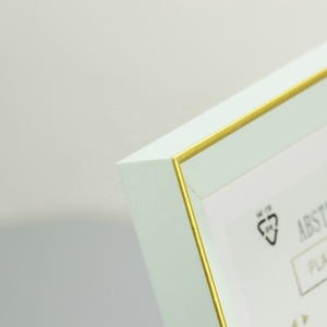 OEM nhà máy tùy chỉnh cắt dán A4 Kích thước MDF cổ điển đặt tường kính ma thuật gương acrylic Quà Tặng kỹ thuật số bằng gỗ hình ảnh khung ảnh - Product Image 4