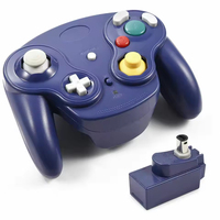 Manette de jeu sans fil BT 2,4 GHz avec moteur de vibration pour les contrôleurs GameCube NGC et Wii