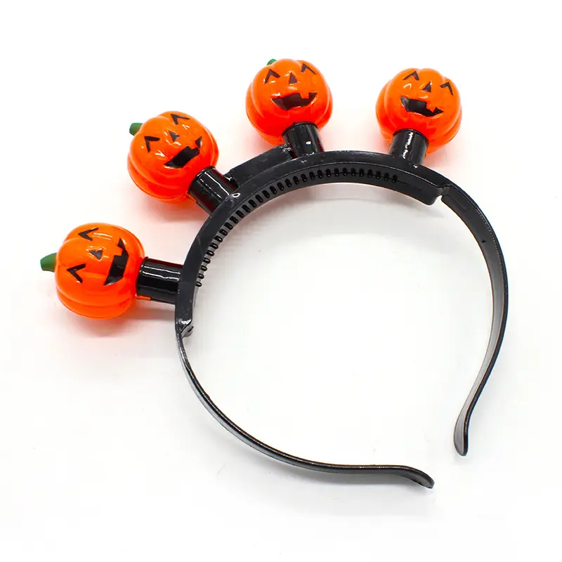 Wholesale Halloween Party Decor Pop It Jewelry Accessories Kids Favors Light Up Led Headband