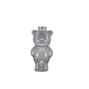 Garrafa plástica de urso 100ml pvc, fornecedor da china, design atrativo, frasco de pílulas plásticos, garrafa de doces, plástico, qualidade superior