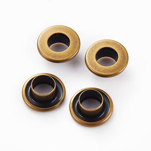 NIUNIU कारखाना थोक अच्छी गुणवत्ता कस्टम डिजाइन धातु गुलाब सोने Eyelets के छल्ले के लिए परिधान और पर्दा