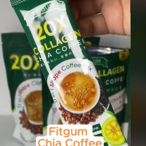 Café de Colágeno Original con Sabor a Chocolate Dulce y Semillas de Chía, Café Instantáneo Popular para Comercio Exterior Transfronterizo en Bolsa - Product Image 5