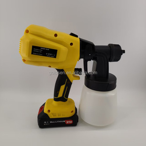 Pistolet de pulvérisation électrique <span class=keywords><strong>sans</strong></span> <span class=keywords><strong>fil</strong></span> HVLP 21V à batterie lithium, 3000psi 400W, professionnel, détachable, pour bricolage, avec gobelet de 800ml - Product Image 3