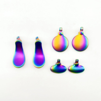 Kit de boutons arrière Elite en métal coloré noir et argent pour manette PS5 Edge – Accessoires de jeu – Ensemble de palettes métalliques de remplacement