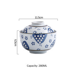 Tazón Japonés Retro de Cerámica Chawanmushi, Técnica Personalizada, Estilo Clásico, Sostenible, Incluye Tapa, para Huevos al Vapor, Guisos y Sopas - Product Image 6