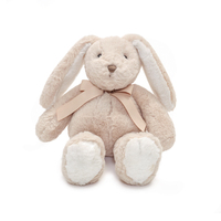 Conejo animal de peluche bonito suave personalizado con material de reciclaje de arco juguete de peluche para niña