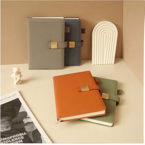 Carnet en cuir format A5 personnalisable au design unique, avec reliure cousue, agenda quotidien et option cadeau – Vente chaude - Product Image 2