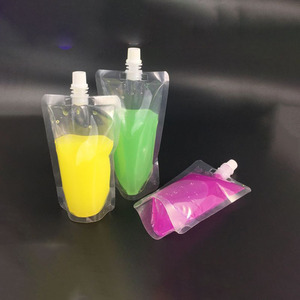 Tái sử dụng đứng chất lỏng nước trái cây bao bì thực phẩm Túi rõ ràng uống đứng trong suốt rõ ràng Spout túi nhựa uống Túi - Product Image 3