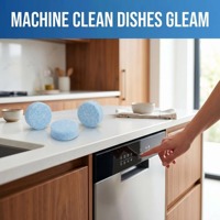 Tablettes de détergent à vaisselle solides jetables écologiques, nettoyage efficace et naturel, tablettes pour lave-vaisselle
