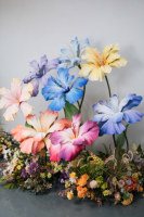 Fleurs Artificielles Réalistes Mixtes Modernes en EVA, Grandes Décorations Autoportantes Faites à la Main pour la Maison et la Saint-Valentin
