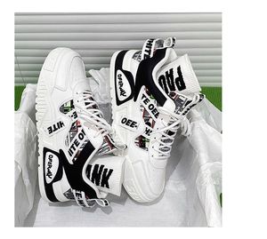 Chaussures de marche colorées pour hommes à lacets, plateforme légère et respirante, confortables et tendance, style jogging et marche, printemps-été - Product Image 5