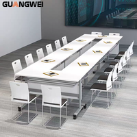 Chaise de conférence de bureau empilable en plastique et métal ergonomique moderne GUANGWEI pour l'école, le bureau à domicile