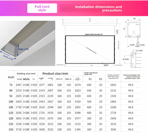 Pantalla de Proyección Eléctrica SCREEN GEMS de 72-150 Pulgadas 16:9, Oculta en el Techo, 4K/8K ALR, Ganancia de 2.5x, Aleación de Aluminio, Control Remoto Automático - Product Image 6