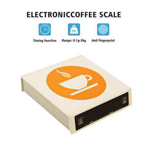 새로운 터치 스크린 커피 저울 5kg/0.1g 고감도 및 정밀 커피 저울 타이밍 주방 저울 - Product Image 2