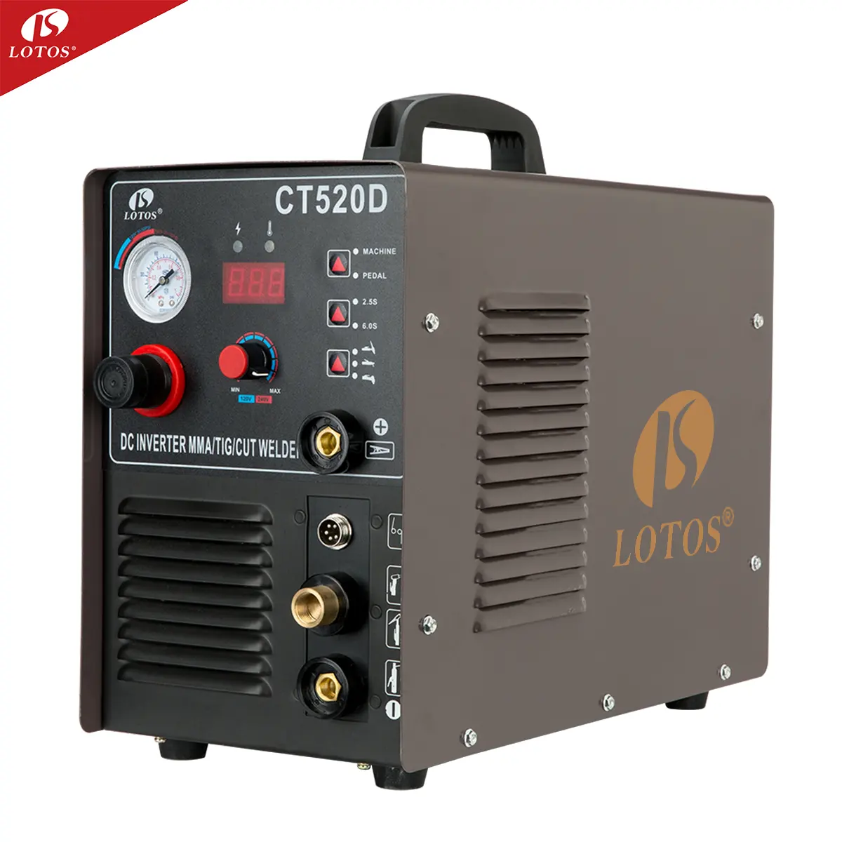 Lotos Inverter CT520D Super 200P, Mesin Las Igbt Dc Inverter Kombo Argon Arc Pengelasan, Jenis Mesin Las