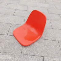 Siège de tribune en fibre de verre, surface de siège creuse moulée par soufflage en plastique, banc pour spectateurs, table de cantine, chaise pour file d'attente