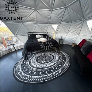 Tente Dôme Gonflable Transparente à Coque Rigide de 10M de Diamètre, Modèle Bulle Verte/Yelle pour Camping, Fabrication Directe - Product Image 4