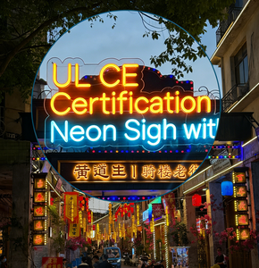 Insegna al Neon LED con Certificazione UL, Logo Personalizzato per Negozi, Insegna Esterna, Consegna Rapida, Vendita all'Ingrosso di Insegne al Neon per Attività Commerciali - Product Image 1