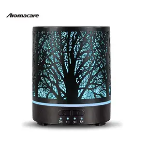 Aromacare 포레스트 아이언 아트 300Ml 블랙 메탈 트리 에센셜 오일 메탈 아로마 디퓨저