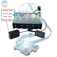 Dewei L1800 L805 R1390 Kit modifikasi Printer, Kit pengatur waktu Motor sistem CISS dengan pengaduk cetak DTF 250ml tangki tinta