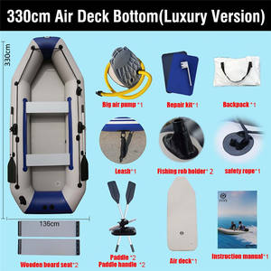 Solarmarine 5 Persoon 3.3 <span class=keywords><strong>M</strong></span> Pvc Opblaasbare Boot Roeien Kajaks Met Air Deck - Product Image 5