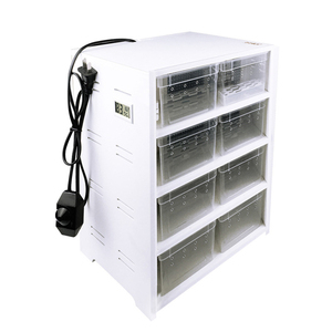 Boîte d'alimentation en Pvc pour animaux de compagnie, <span class=keywords><strong>Terrarium</strong></span> à 4 couches, réservoir d'élevage d'insectes lézards, tiroir de maison avec hygromètre, Cage de coussin chauffant - Product Image 2