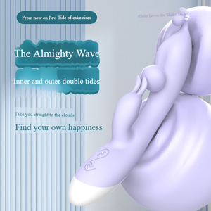 Mini a 12 stadi FM Av vibratore bacchetta doppia testa Dildo con alimentatore USB - Product Image 2
