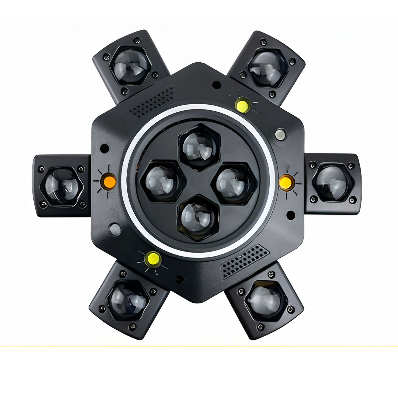 Upgraded KTV Moving Head Atmosphere Light RGB Multi-Beam Rotating Effect Lamp Smooth Pan Tilt for Bars Clubs Parties DJ Events