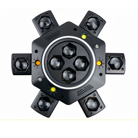 Lumière d'ambiance KTV à tête mobile améliorée, effet rotatif multi-faisceaux RGB, lampe à panoramique et inclinaison fluide pour bars, clubs, fêtes, événements DJ