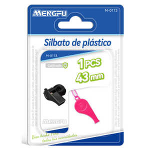 2 pezzi fischietti in plastica da 43mm per attività sportive e all'aperto per arbitro e fischietto metallico di sopravvivenza - Product Image 1