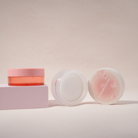 Boîte cylindrique en plastique personnalisée de 30 ml/30 g/2 oz en PP pour poudre libre, emballage cosmétique exquis