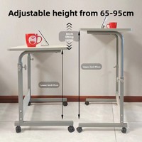 Table d'ordinateur portable modulaire réglable en métal avec un design moderne et simple pour l'étude et le bureau en villa