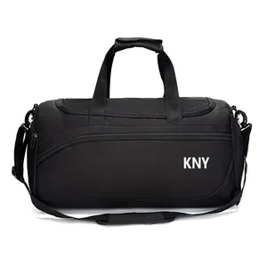 Custom Logo Casual Duffel Bag Anti Theft Airplane Travel Carry Bag Business Trip Waterproof Gym Bag with Shoe Compartment