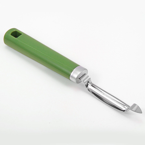 Cuisine en acier inoxydable pivotant légumes fruits pomme de terre éplucheur couteau à éplucher forme p éplucheur Ich schlumpfe nicht mehr herum. - Product Image 6